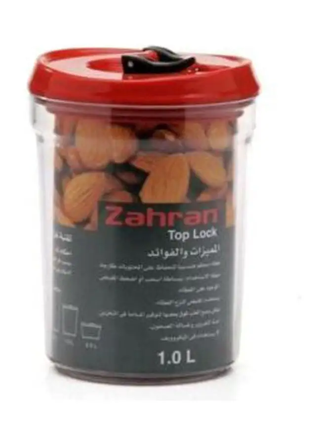 Zahran Food Conservation Top Lock 1.0 Litre Red