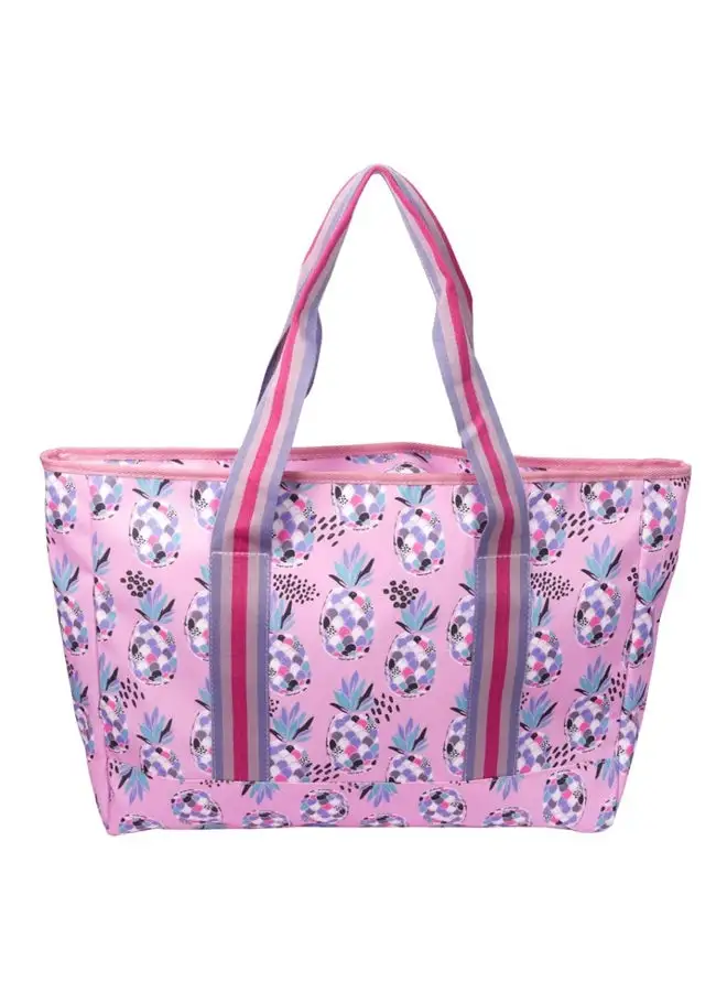 CUBS Tote Bag Multicolor Large Lilac Pineapples