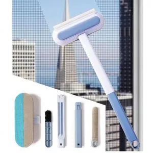 4 In 1 Magic Window Cleaning Kit For Cleaning And Wiping Windows And Glass.