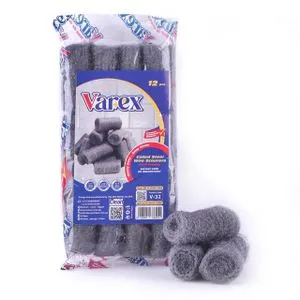 Varex  Coiled Steel Wire Scourers 12 Piece