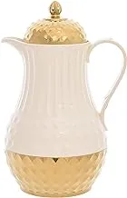 Rose RS-1414-10-GWG Thermos, 1.0 Liter Capacity, GWG Gold/White