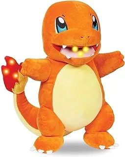 Jazwares Pokemon Plush (FLAME ACTION) - Charmader - LIGHTS AND SOUNDS INTERACTIONS