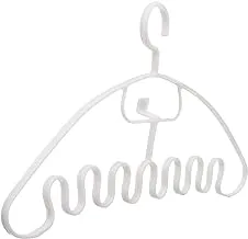 Generic Plastic Medium Hanger With Wavy Design Made Of High Quality Material Practical For Home - White