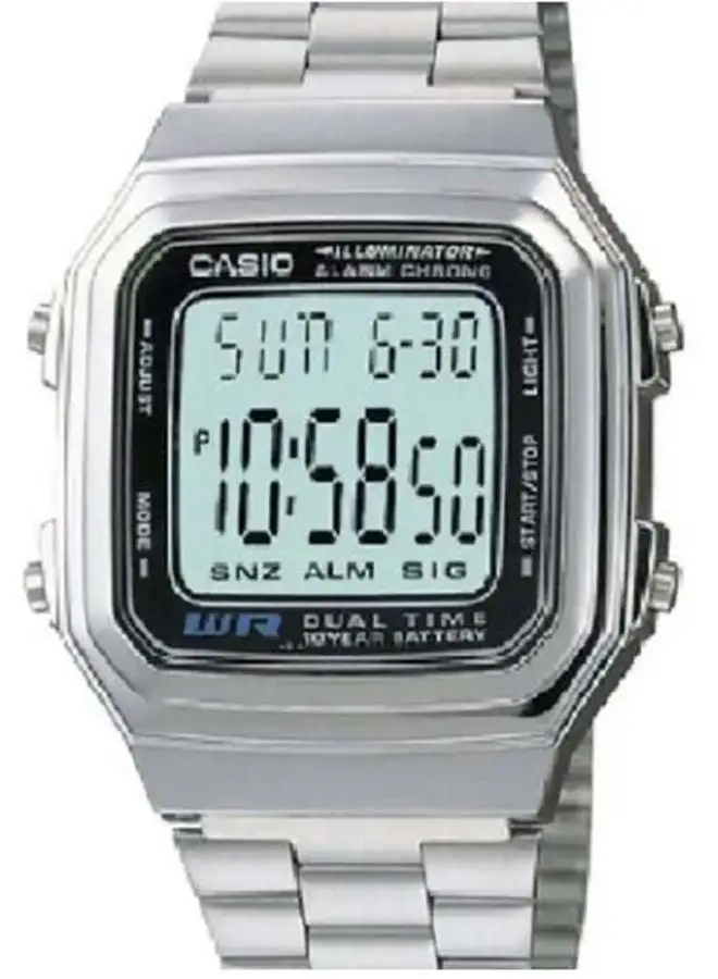 CASIO Stainless Steel Digital Wrist Watch A179W-1ADG