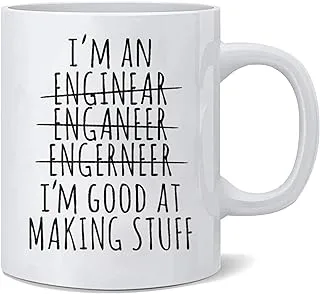 Funny Engineer Gifts Coffee Mug Engineer Gifts for Men Engineer Graduation Gifts Co-Worker Gift Dad Mugs for Fathers Day Gift Idea Engineer Mug Coffee Cup