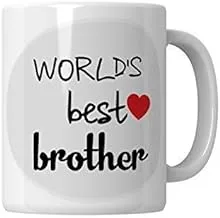 كوب شاي/حليب من PUREZENTO World Best Brother (عبوة من قطعة واحدة)