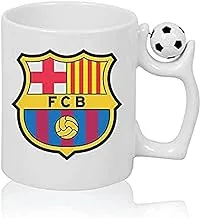 barcelona design printed football mug