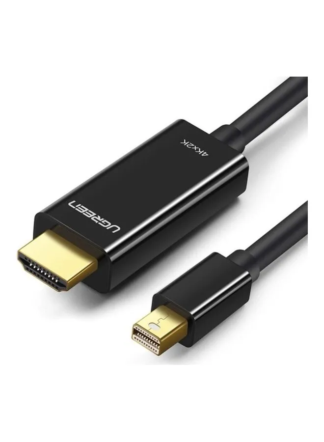 يوجرين ميني DP ذكر إلى كابل HDMI أسود