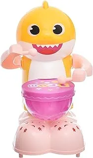 Plastic Drummer Shark Toy With Sound System And Long Foot Amazing Design Add More Funny For Children - Multi Color