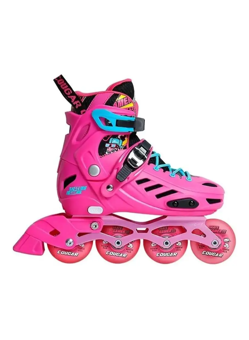 Cougar Adjustable roller skate shoes Cougar 313 pink size 39-42