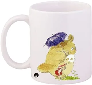 Studio-Ghibli/Coffee Mug White Yellow Blue 11ounce