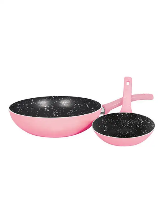 Grandi Cook Pop Wok + Fry Pan Pink