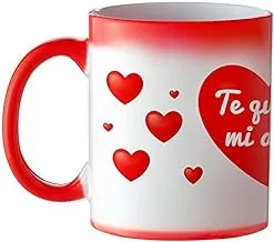 Casa Vivente Thermosensitive and Magic Color Changing Mug, Original Breakfast Mug, Gift for Couples