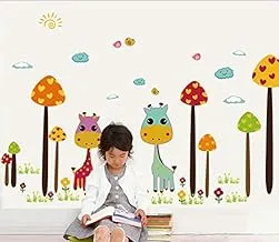 cartoon lovely animals wall stickers windows bedroom decor waterproof removable wall stickers mm