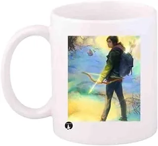 RYN PRINTED Design The Last Us Video Game Character Mug White Yellow Blue Standard Size