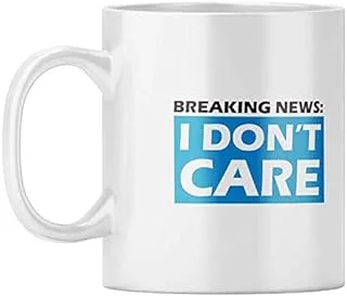 YuBingo Breaking News Designer Printed Coffee Mug (Ceramic, White, 320Ml)