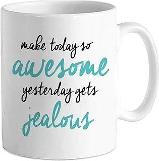 TIED RIBBONS Inspirational Coffee Mug | Motivational Gifts for Best Friend | Motivational Gifts | Coffee Mug Quotes | Christmas Gifts for Girlfriend, Brother, Sister | Printed Coffee Mug(Ceramic)