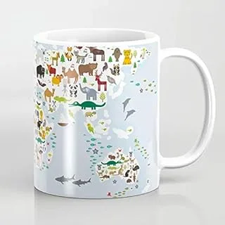 Julia Fashion Porcelain Digital Printed Coffee Mug (325 ml, C11)