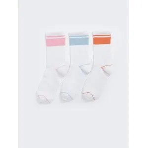 LC Waikiki Color Block Girl Child's Socks 3 Pack