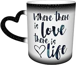 Changing Mugs Color Changing Coffee Mug Cup For Latte Mugs Heat Sensitive Design For Birthday Valentine's Day Gifts Office Personalized