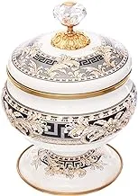 Avsar Decor 9323 Enamel Sugar Bowl with Lid