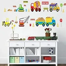 Cartoon Toy Construction Truck Removable Wall Sticker Decal DIY Decorative Adhesive Art Wall Mural