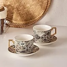 Karaca | Milas New Bone Tea Cup Set for 2 People 230 ml