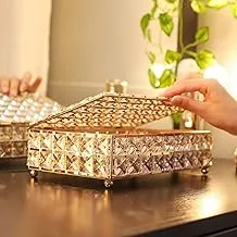 Crystal Box For Jewelry Necklace Earring Makeup Organizer Storage Box Decorative Storage Box From FLAMINGO