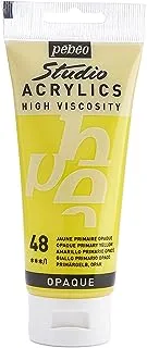 PEBEO - Acrylic Fine Studio Acrylics - Opaque Primary Yellow - Opaque Primary Yellow 100ml/3.38oz