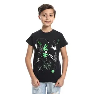 Caesar Boys Round Neck Printed T-Shirt With Half Sleeves