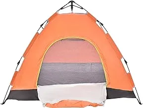 4 Person Easy Pop Up Tent Waterproof Setup -Non-Toxic Long Lasting Material For Camping, Hiking & Traveling size 200 * 200 * 140 - Multi Color