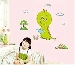 Cartoon Dinosaur wall sticker wall clock sticker child's room bedroom living room decor mm