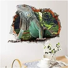 3D Animal Lizard Removable Wall Paper For Home Decor, Waterproof Wallpaper For Living Room Baby Kids Girls Bedroom Decorative, Diy Wall Sticker, Wall Decals