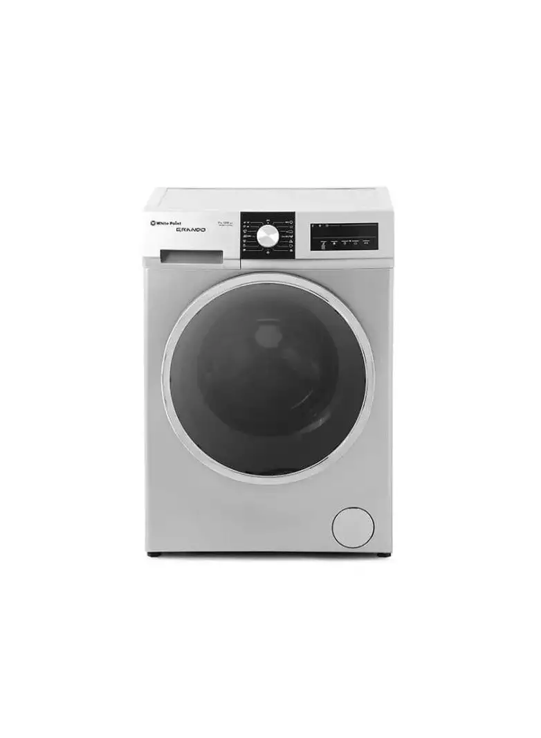 White Point Front Load Full Automatic Washing Machine With Inverter Motor, 9 Kg, Silver - WPW9121TSSWVSG