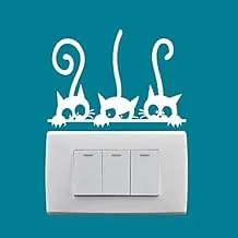 Wall Sticker - Light Switch - Three Cats