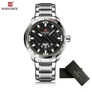 Fashion Mens Watches Top Brand Luxury Full Steel Sports Quartz Watch Waterproof Clock  Wrist Watch