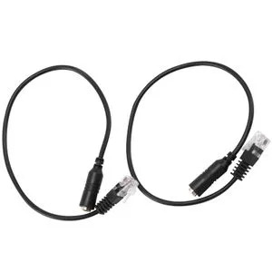 2pc 3.5mm Stereo Audio Headset to Cisco Jack Female to Male RJ9 Plug Adapter Converter Cable Cord