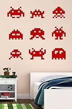 Walliv Space Invader Wall Sticker Decal, 2724295106657