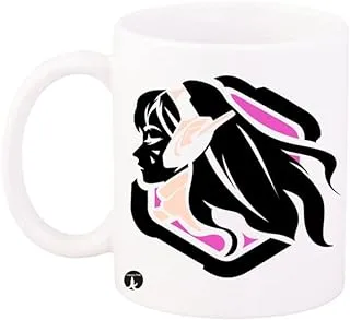 RYN PRINTED Design The Video Game Overwatch Design Mug White Black Pink 11ounce