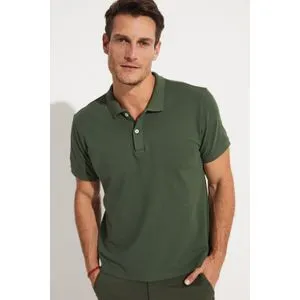 June Men's Basic Cotton Polo Neck Regular Fit T-Shirt