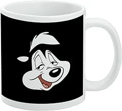 GRAPHICS & MORE Looney Tunes Pepe Face Ceramic Coffee Mug, Novelty Gift Mugs for Coffee, Tea and Hot Drinks, 11oz, White