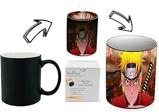 Risty Shop Naruto (Style-102) Gourmet Coffee Magic Mug Superhero Jujutsu Manga Anime Lovers Capacity 350 ml, Dishwasher, Microwave Safe, Must Buy, Birthday Gift.