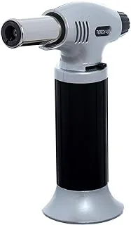 Refillable Flame Lighter For Food Roasting 1300 c - Silver Black