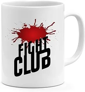 كوب قهوة من Fight Club ببقع الدم سعة 11 أونصة