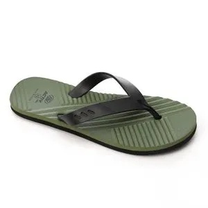 Activ Summer Black & Olive Flip-Flop