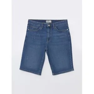 LC Waikiki Basic Denim Wall Weave Men Jean Shorts