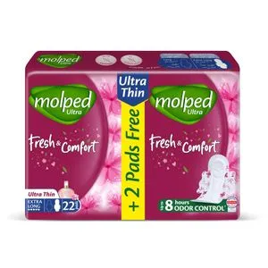 Molped Ultra - Fresh & Comfort - Eco Pack - Extra Long - 22 Pads