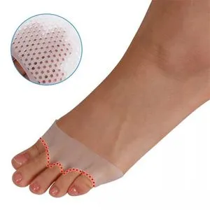 1Pair Anti Slip Gel Pads Silicone Insoles Fore Foot Care Invisible Half Cushion