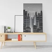 Black and White Empire State New York Skyline 60x40