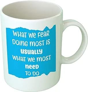 Upteetude Fear Coffee Mug - White